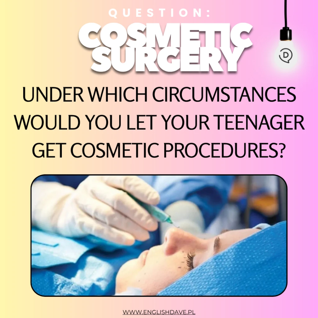 Temat lekcji o operacjach plastycznych wśród nastolatków