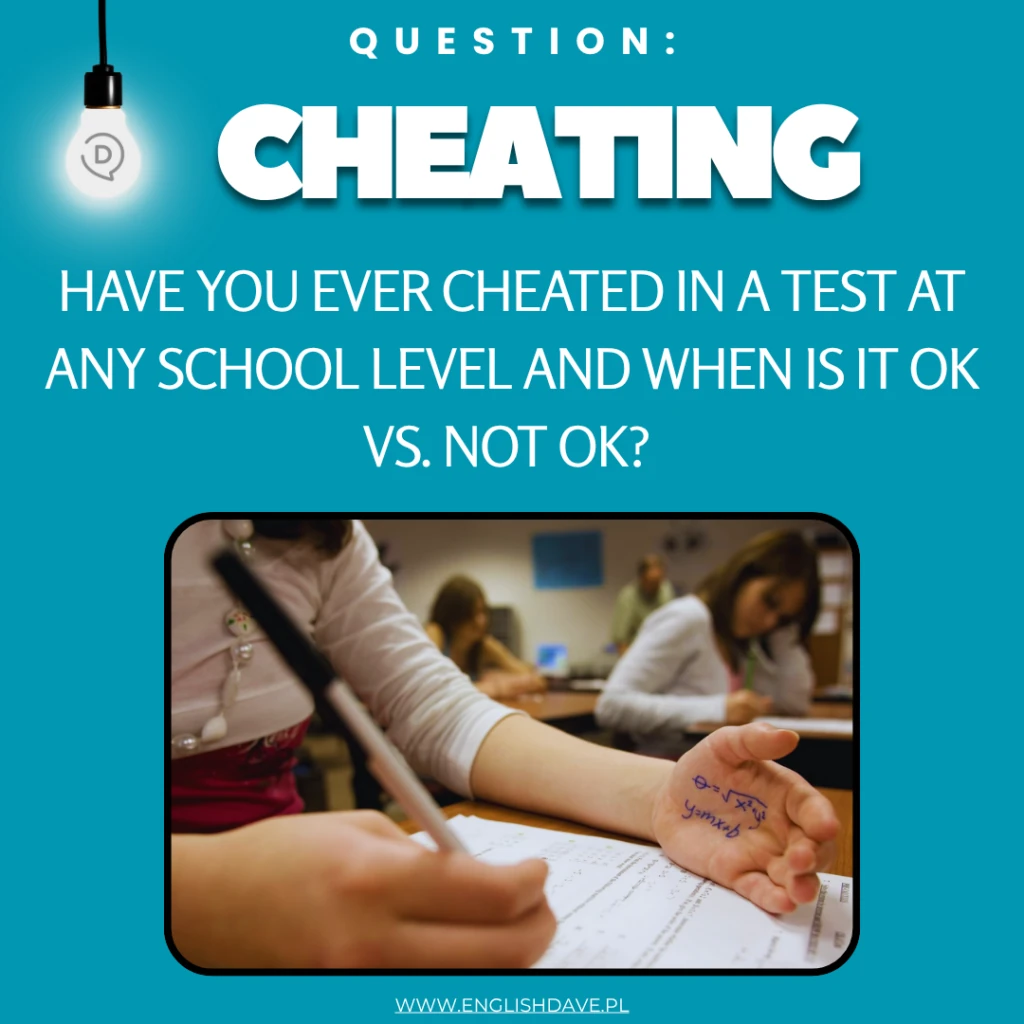 Temat lekcji o oszukiwaniu na egzaminach szkolnych